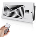 Biowind Quiet Smart Register Booster Fan Fits 4" x 10" Vent Opening - White